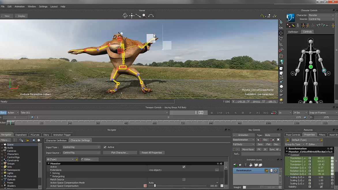 MotionBuilderリギング例
