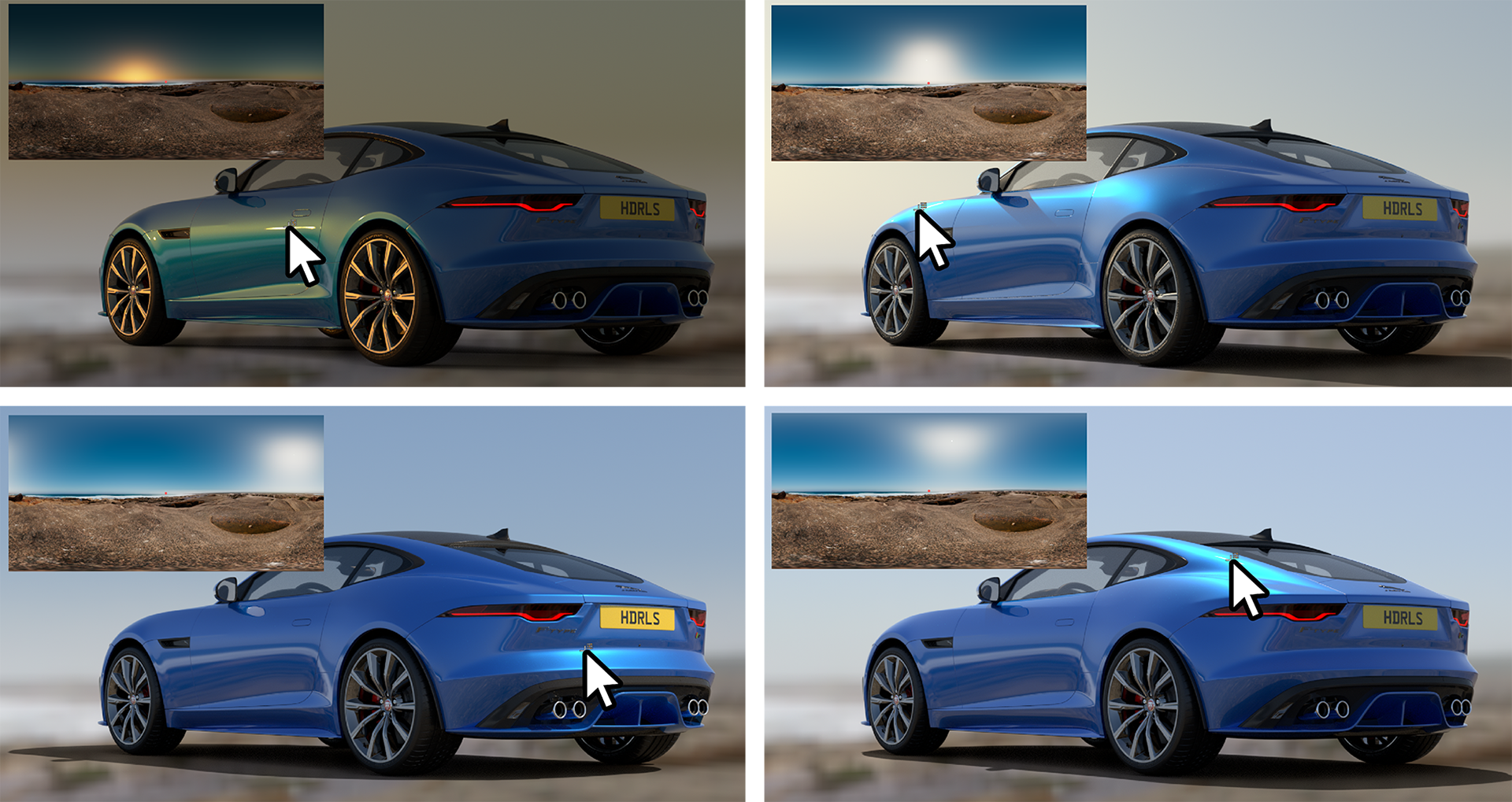 車体上の太陽位置を LightPaint で指定