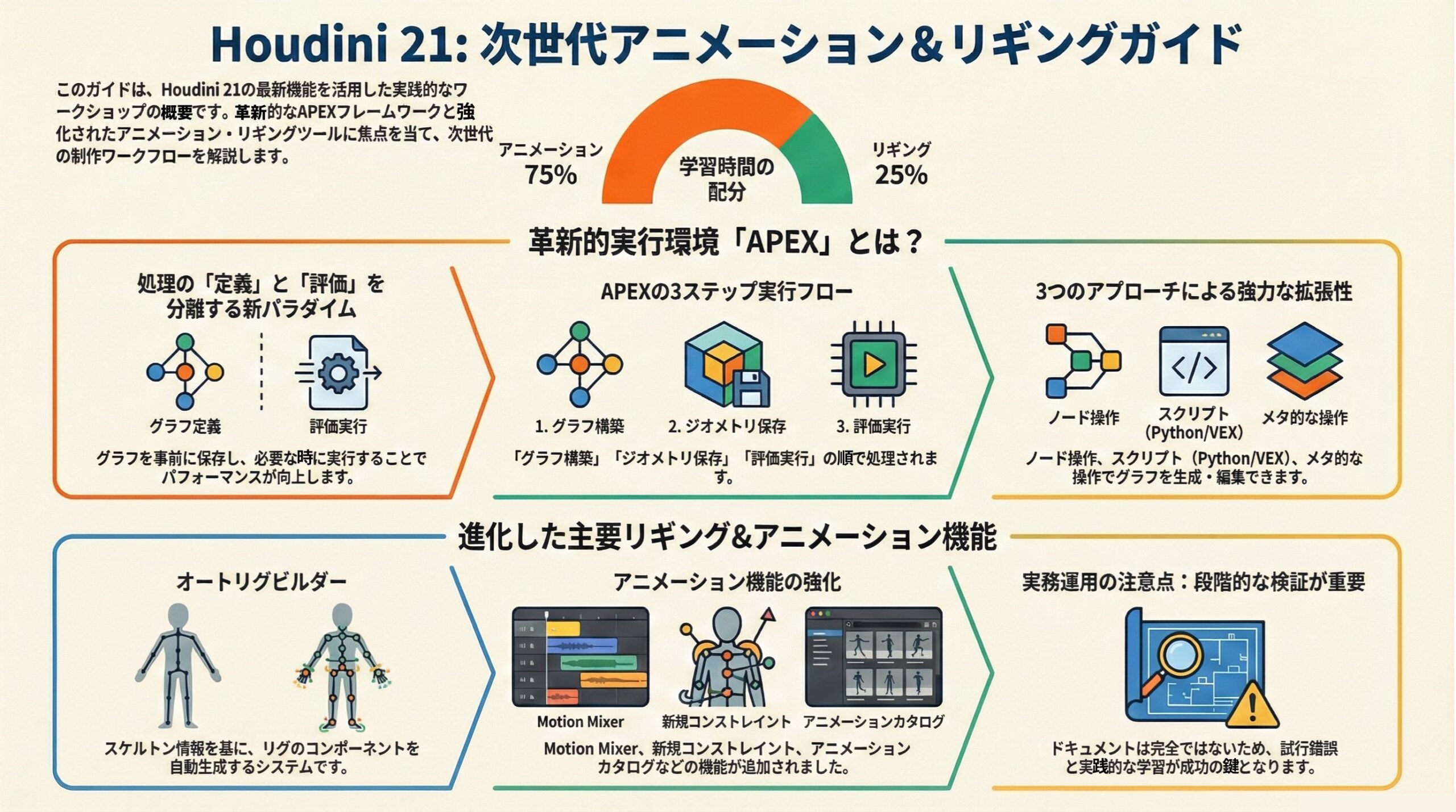 Houdini 21 APEX アニメーション新時代