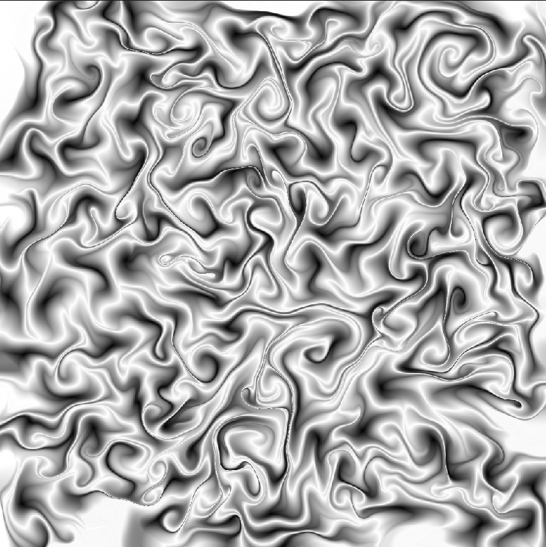 生成された curl noise テクスチャ