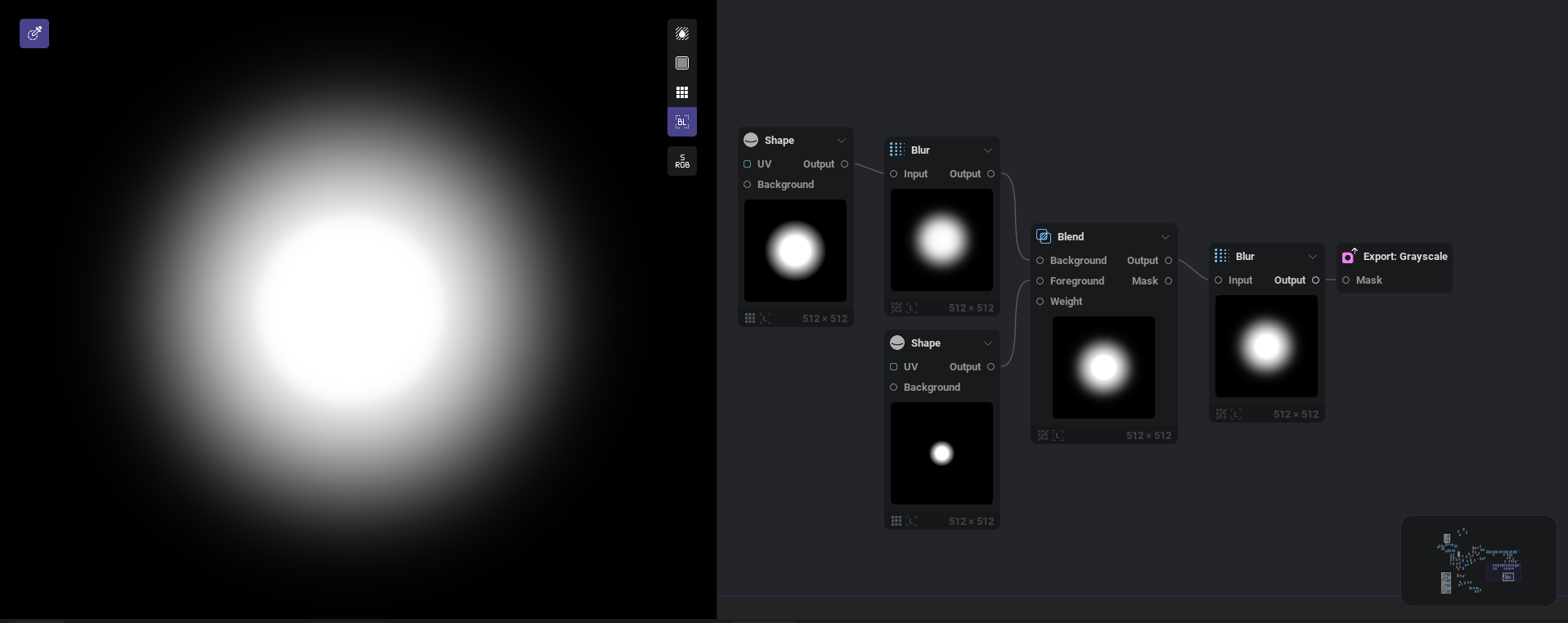 グロウテクスチャの IlluGen グラフ